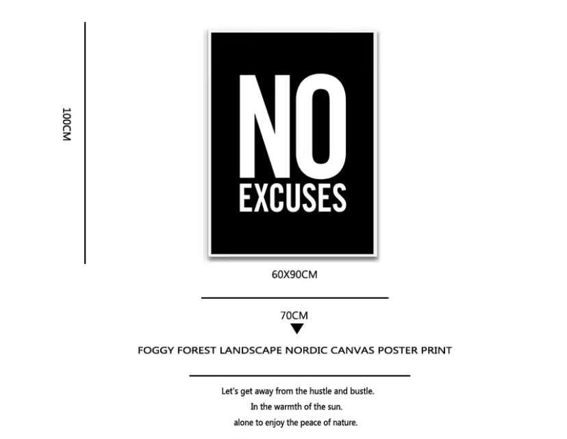 No Excuses Quote