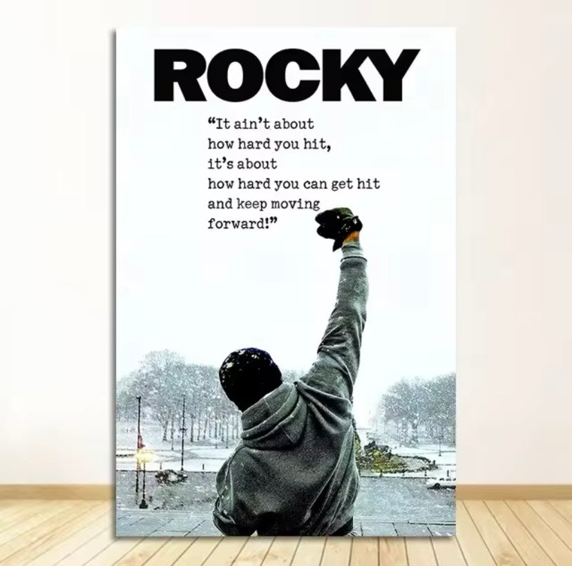 Rocky Balboa Boxing Motivational Canvas Print Collection